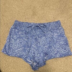 NWOT No Boundaries Blue Paisley Shorts